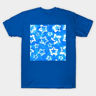 Blue Tie Dye Stars T-Shirt